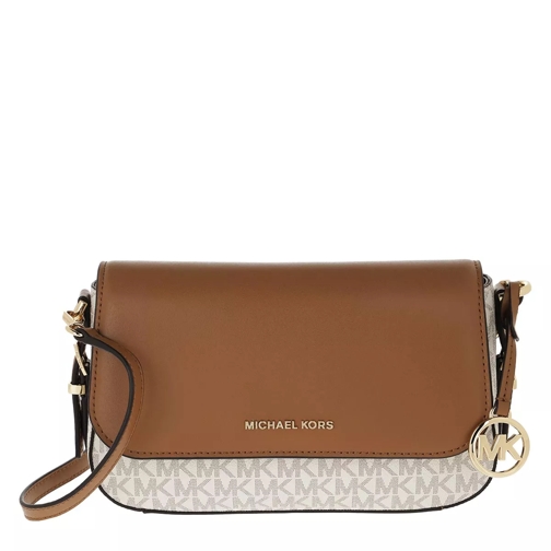 MICHAEL Michael Kors Large Flap Xbody Handbag   Vanilla/Acrn Crossbody Bag