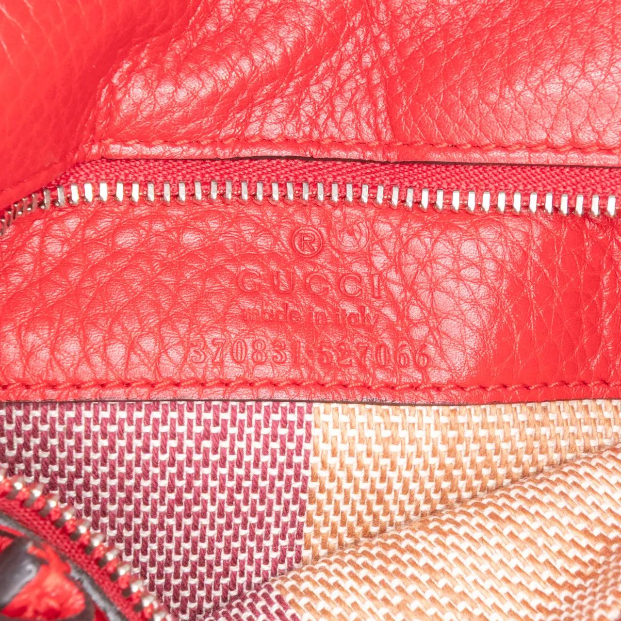 Thumbnail - Gucci Hobo Bags - Small Leather Bamboo Daily Satchel - Gr. unisize - in Rot - für Damen