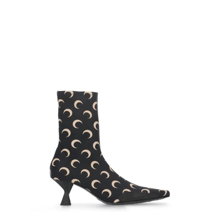 ブーツその他 Marine Serre Contrasting Color Moon Pattern Boots Marine Serre Contrasting Color Moon Pattern Boots Black