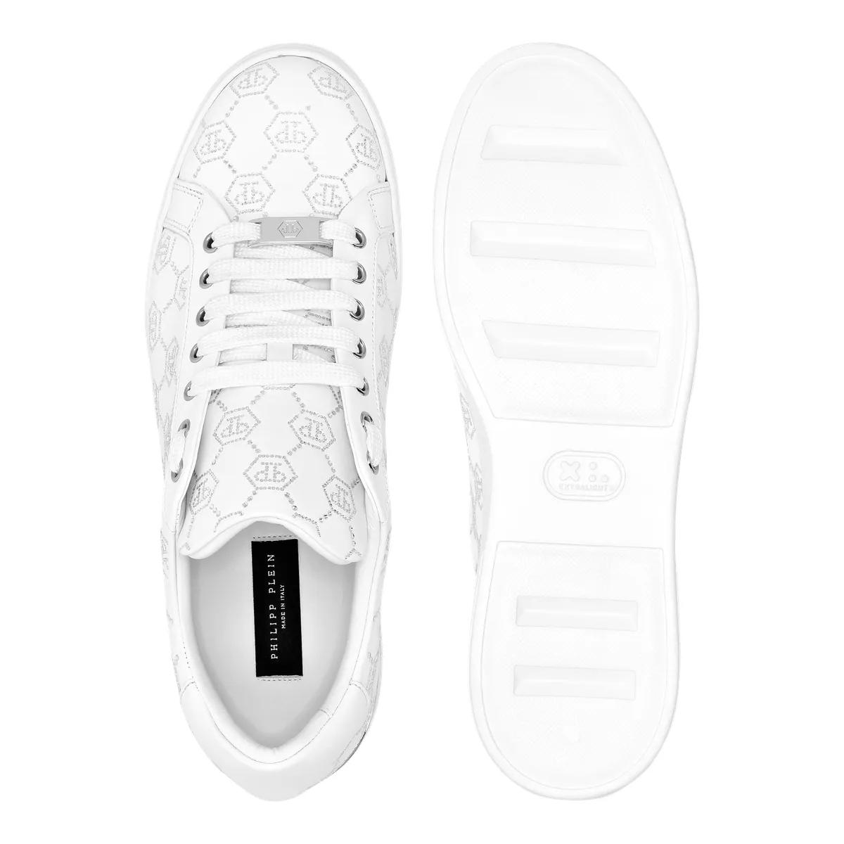 Thumbnail - Philipp Plein Low-Top Sneaker - Lo-Top Turnschuhe Monogram Verziert - Gr. 42 (EU) - in Weiß - für Damen