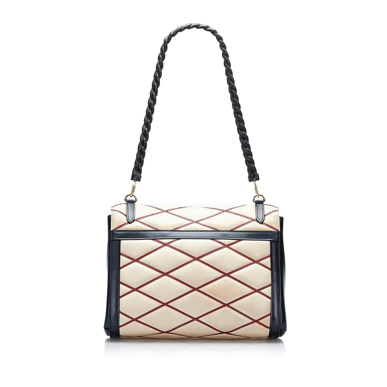 Louis Vuitton Shoppers Malletage Pochette Flap Bag in bruin