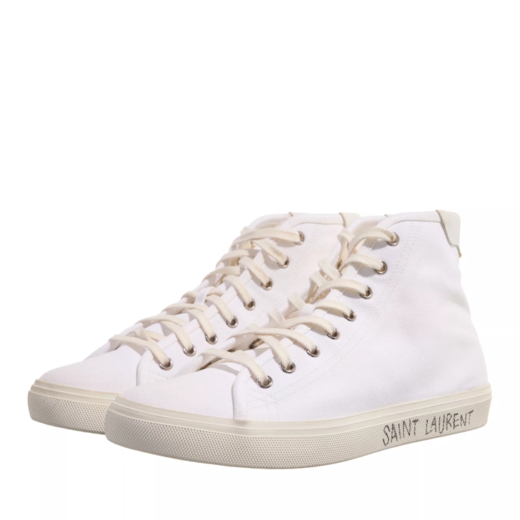 Saint Laurent Malibu Hightop Sneaker Blanc Optique | High