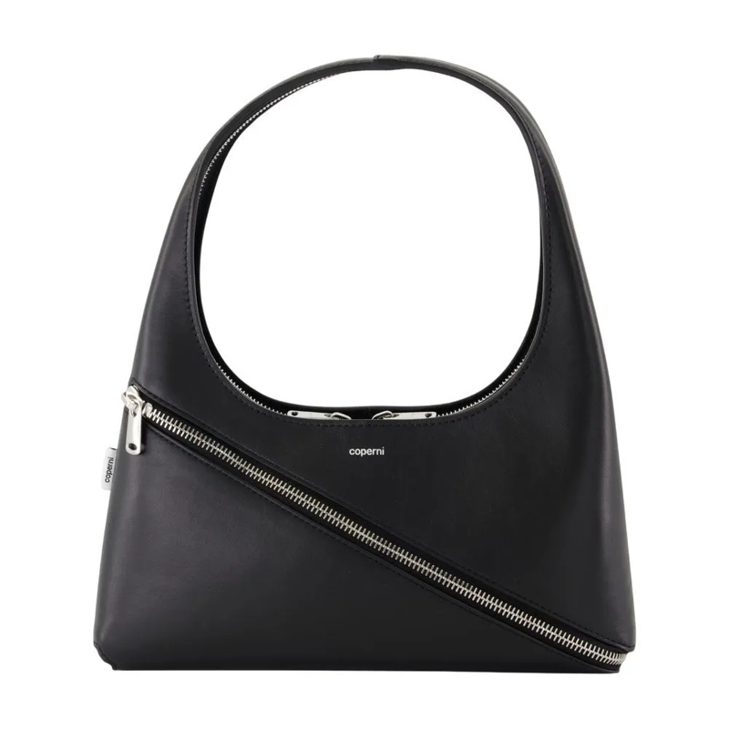 Coperni Schultertasche Zip Handbag - Leather - Black Black