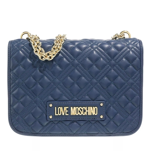 Love Moschino Borsa Quilted Pu Blu Crossbody Bag
