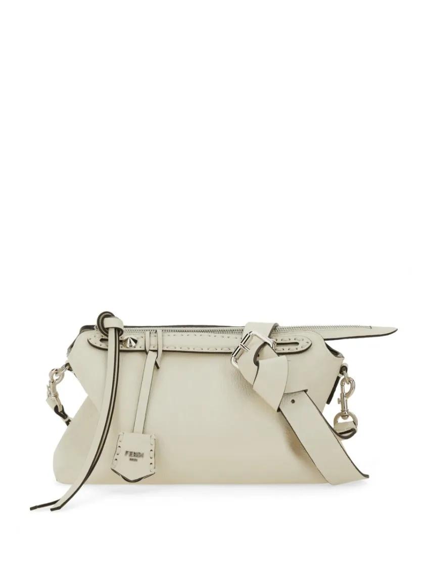 Fendi Crossbody bags By The Way Saddle Bag Medium in wit