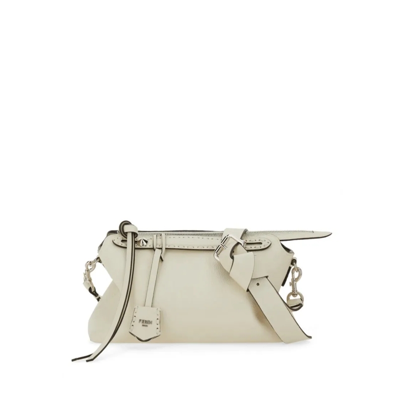 Fendi Crossbody Bag By The Way Saddle Bag Medium White (Image 4)