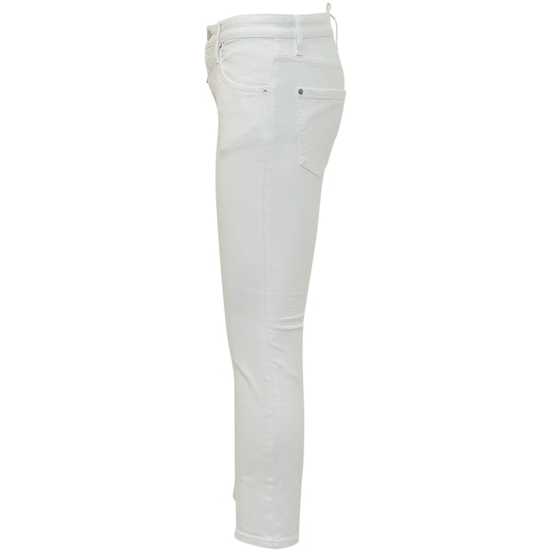 Dsquared2 Slim-Fit-Jeans Jeans Teddy Cinque Tasche con Chiusura a Bottone e weiß(Image 3)