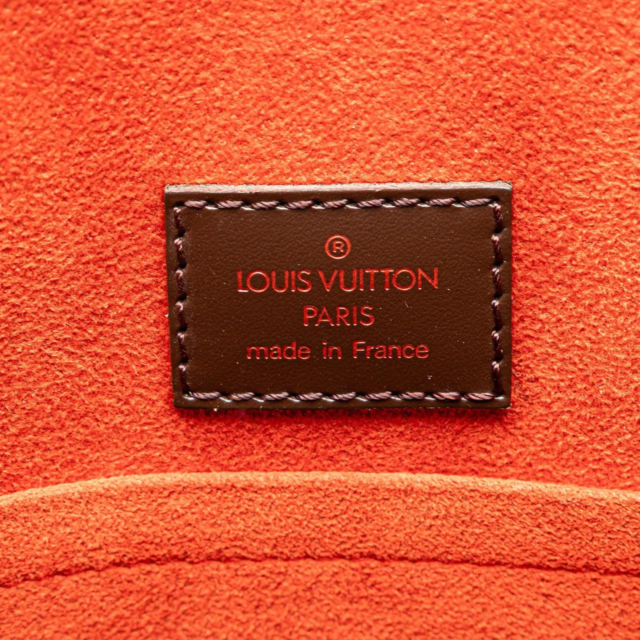 Thumbnail - Louis Vuitton Shopper - Damier Ebene Sac Plat - Gr. unisize - in Braun - für Damen