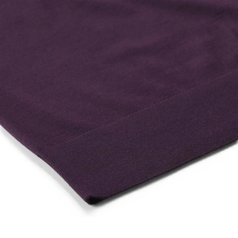 Dries Van Noten Pull Kurzarmpullover Tuan aus Merinowolle lila(Image 5)