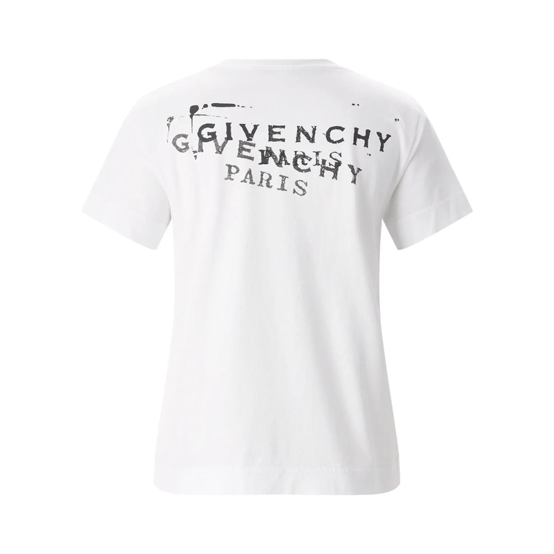 Givenchy T-shirt Fitted Crew-Neck T-Shirt White(Image 5)