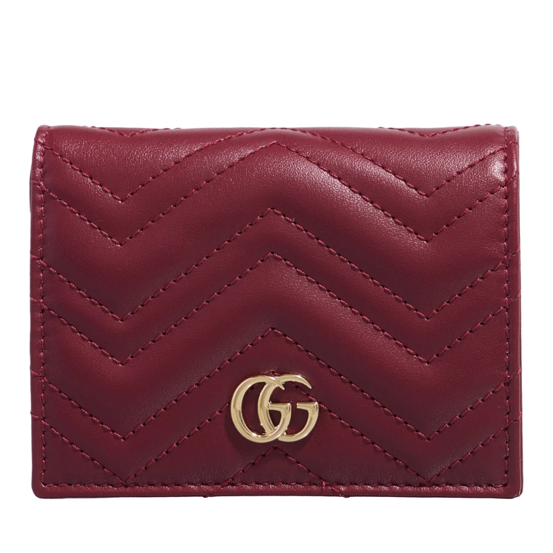 Gucci Bi-Fold-Portemonnaie Gg Mormont Card Case Wallet Red