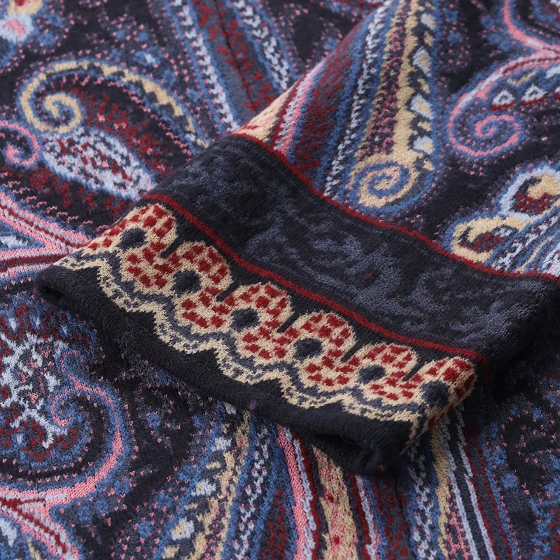 Etro Strickjacke Lange Strickjacke mit Gürtel mehrfarbig(Image 5)