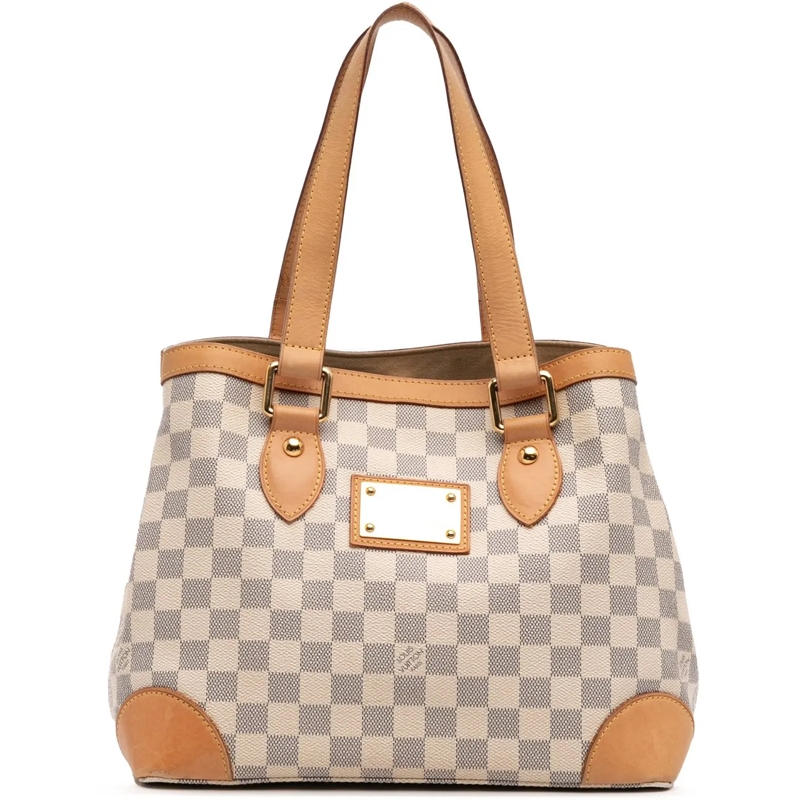 Louis Vuitton Shopper Damier Azur Hampstead PM weiß