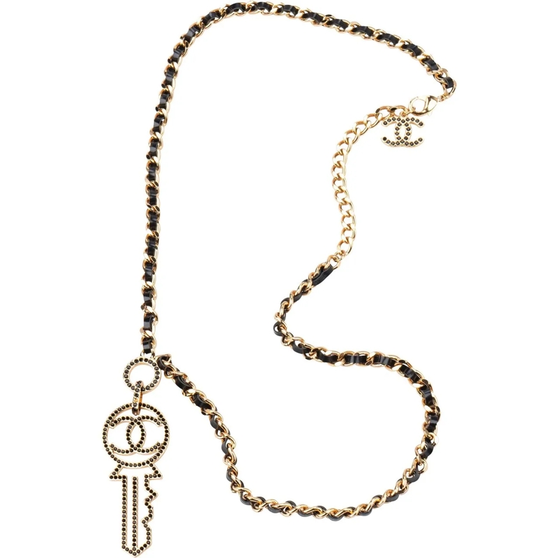 Chanel Collier moyen Chanel Crystal Key Necklace mehrfarbig