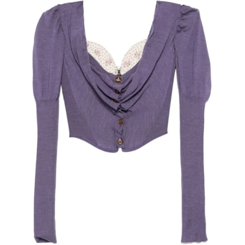 Vivienne Westwood T-Shirt Bea Corset Cardi Lavender lila