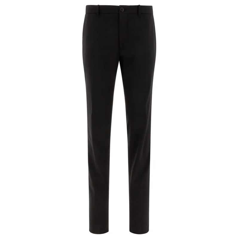 Incotex Pantalon Tailored Trousers With Classic Button Closure Black