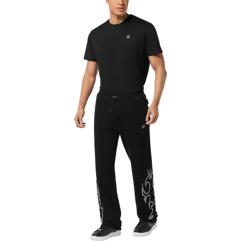 Philipp Plein Jogginghose Jogging Trousers Stud-Embellished schwarz(Image 4)