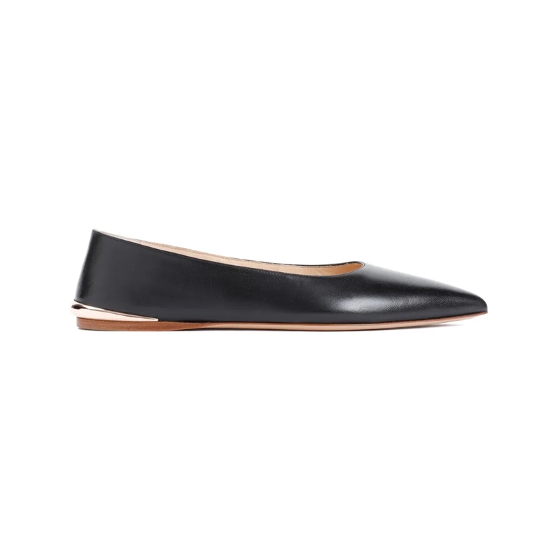 Gabriela Hearst Ballerines Fleur Black Lamb Leather Ballerinas Black