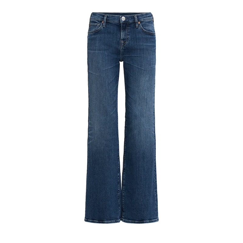 True Religion Bootcut-Jeans Jeans SOPHIE Bootcut- Ausgestelltes Bein- Gürte blau