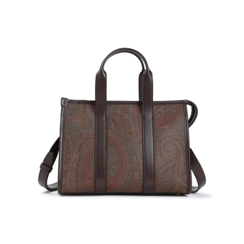 Etro Schultertasche Bauletto Brown Cotton Handbag Brown