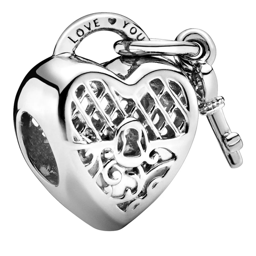 Pandora Love You Herz-Schloss Charm Sterling silver Hanger