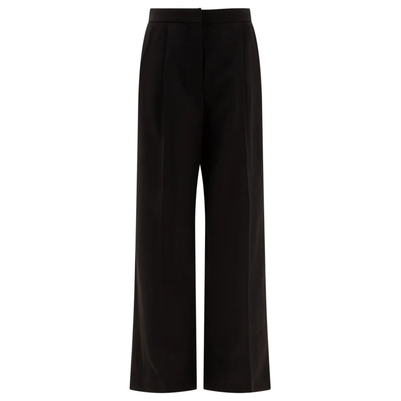 Givenchy  Wool Pleated Trousers With High Waist Black