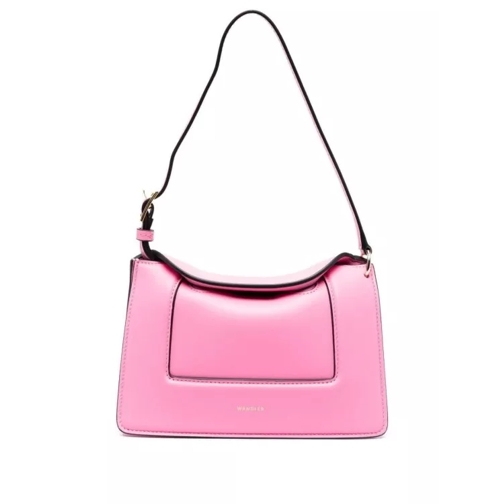 Wandler Micro Penelope' Pink Shoulder Bag With Logo Print  Pink Micro sac