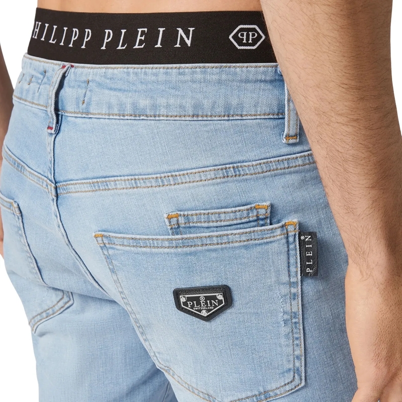 Philipp Plein Jeans mit geradem Bein Jeans Regular Fit hell-blau(Image 2)