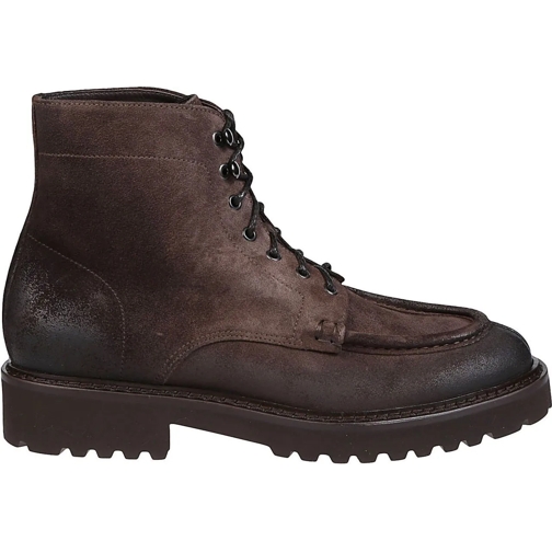 Doucal's Low-Top Sneaker Commander Derby Ankle Boots Brown schwarz