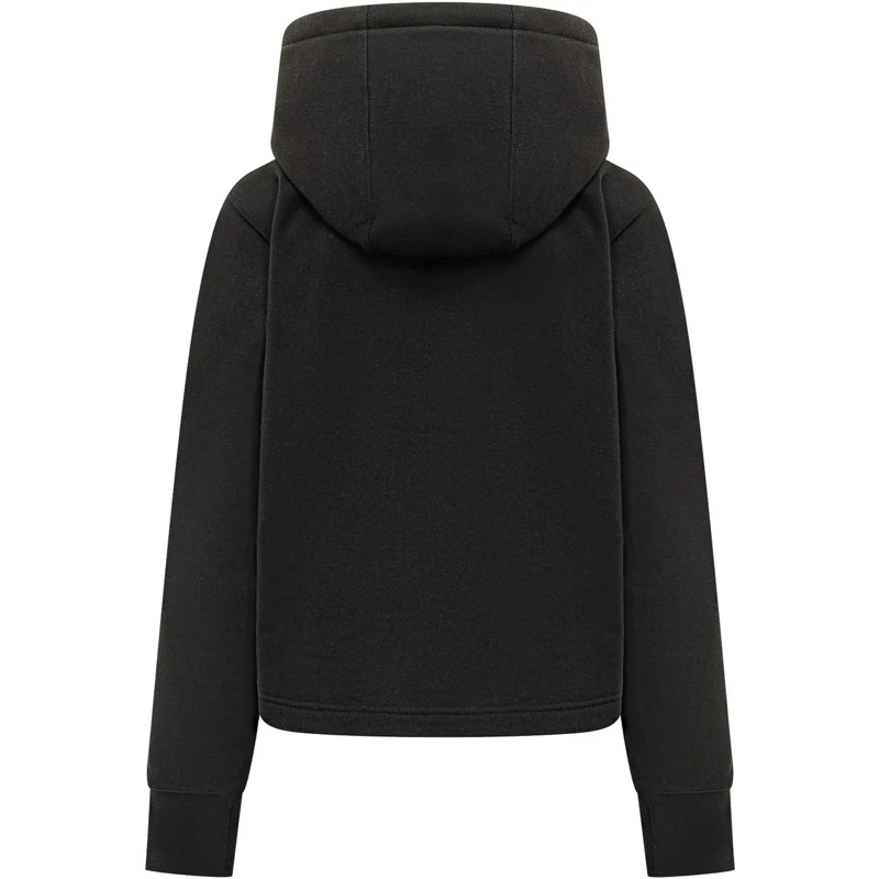 Burberry Gilet Felpa con Cappuccio e Zip con Tasche a Marsupio schwarz(Image 2)