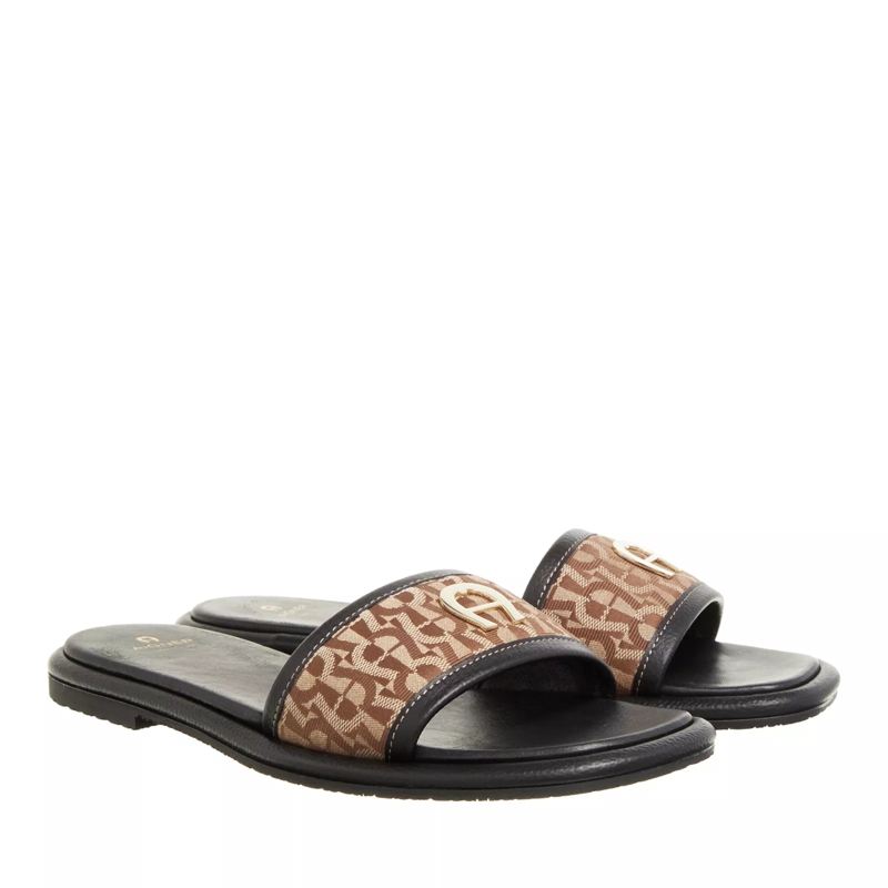 AIGNER Slides Lotta 14 Black/Fango