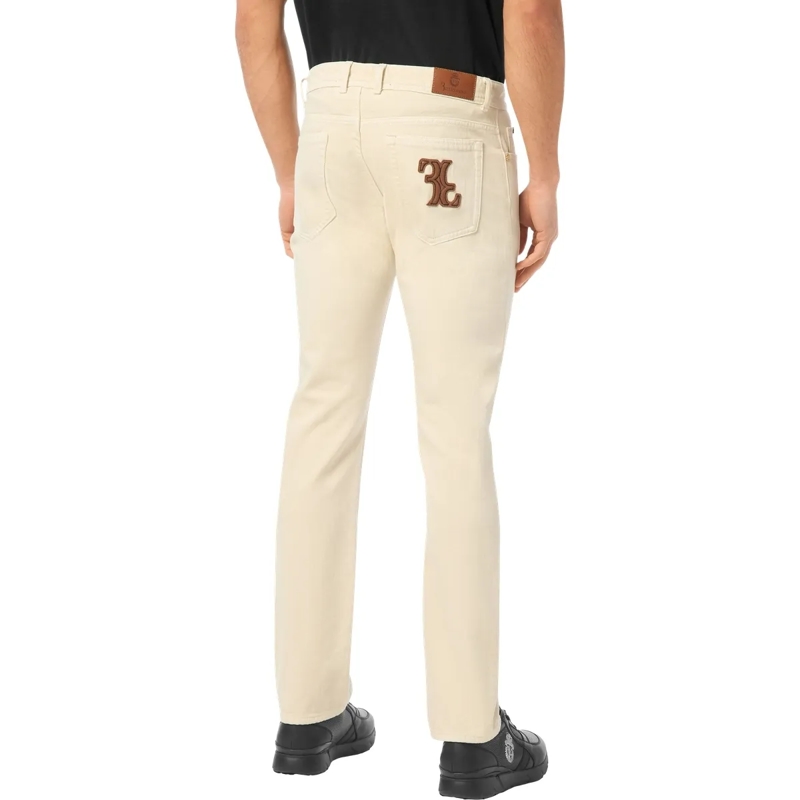 BILLIONAIRE Jeans mit geradem Bein Supergerader Schnitt beige(Image 2)