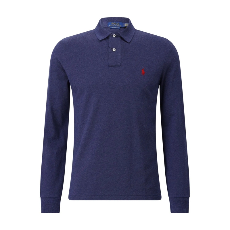 Polo Ralph Lauren Polo Langarm-Poloshirt mit Logo Blau