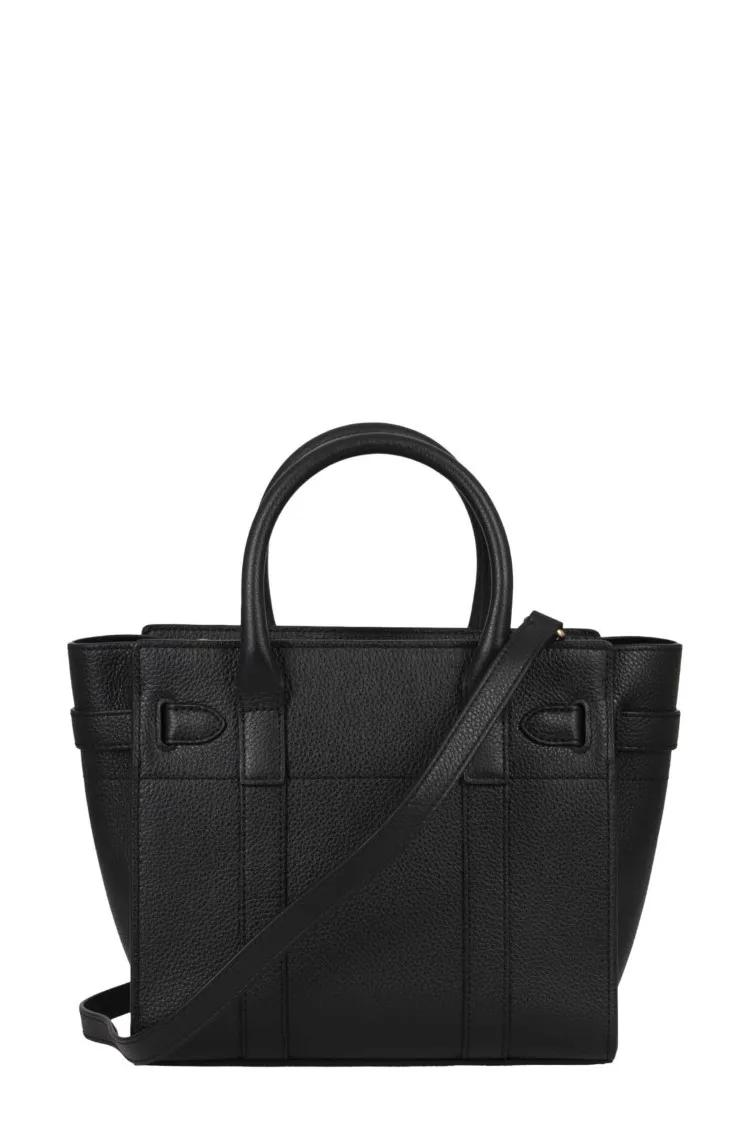 Mulberry Hobo bags Mini Zipped Bayswater Small Classic Grai in zwart