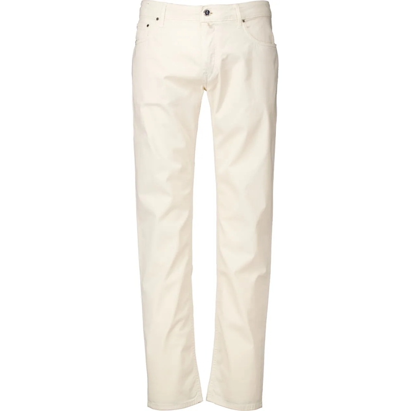 Handpicked Jeans à jambe droite Handpicked Ravello Jeans Ecru C 03357 weiß