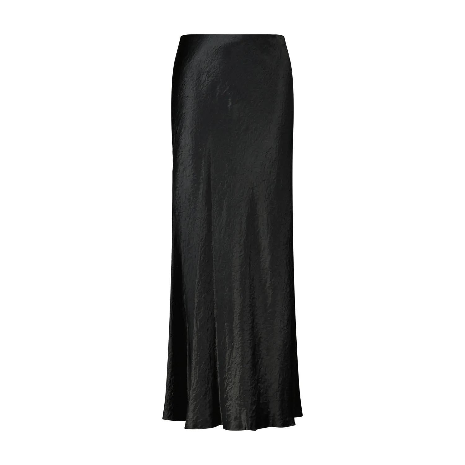 Thumbnail - Vince - Satin Maxi Skirt - Größe S - schwarz