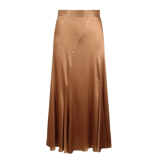 Alberta Ferretti Mini-Röcke Satin Skirt Brown