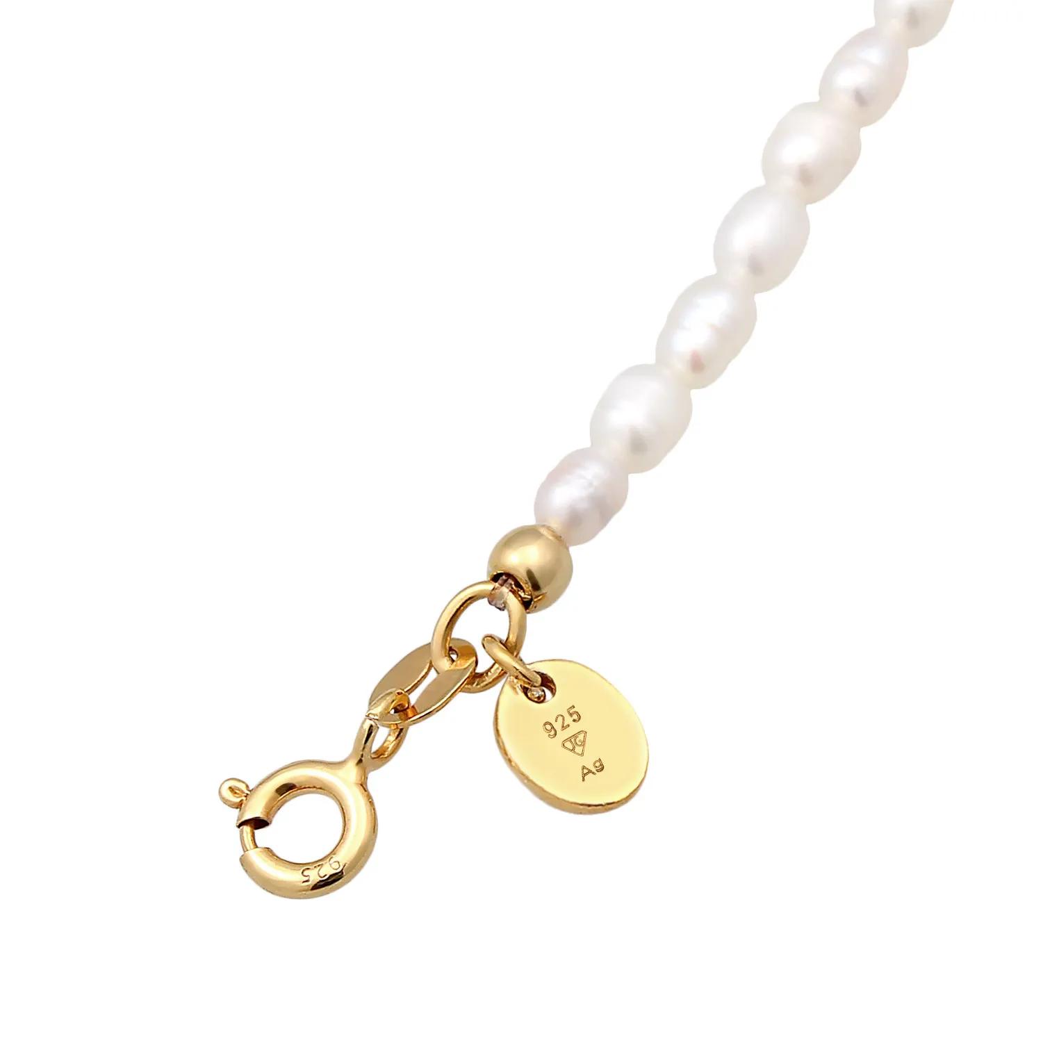 Thumbnail - Elli Halsketten - Necklace Ladies Beads Basic with Freshwater Cultur - Gr. unisize - in Gold - für Damen