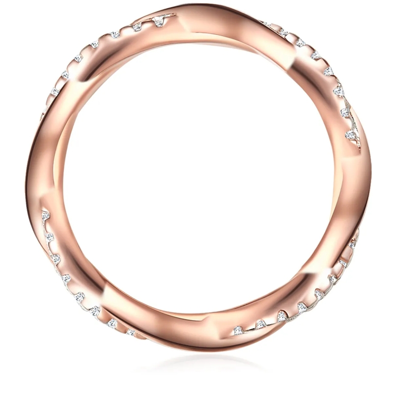 Trilani Ring Sterling Silber Ring Zirkonia rosegold(Image 3)