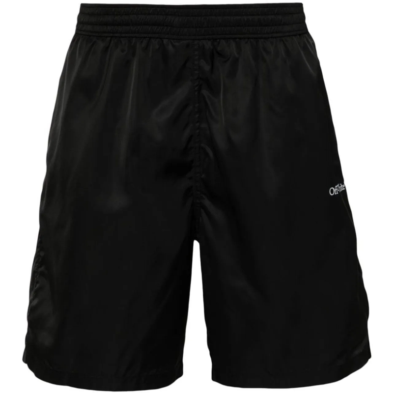 Off-White  Elasticated Waist Swim Shorts Black