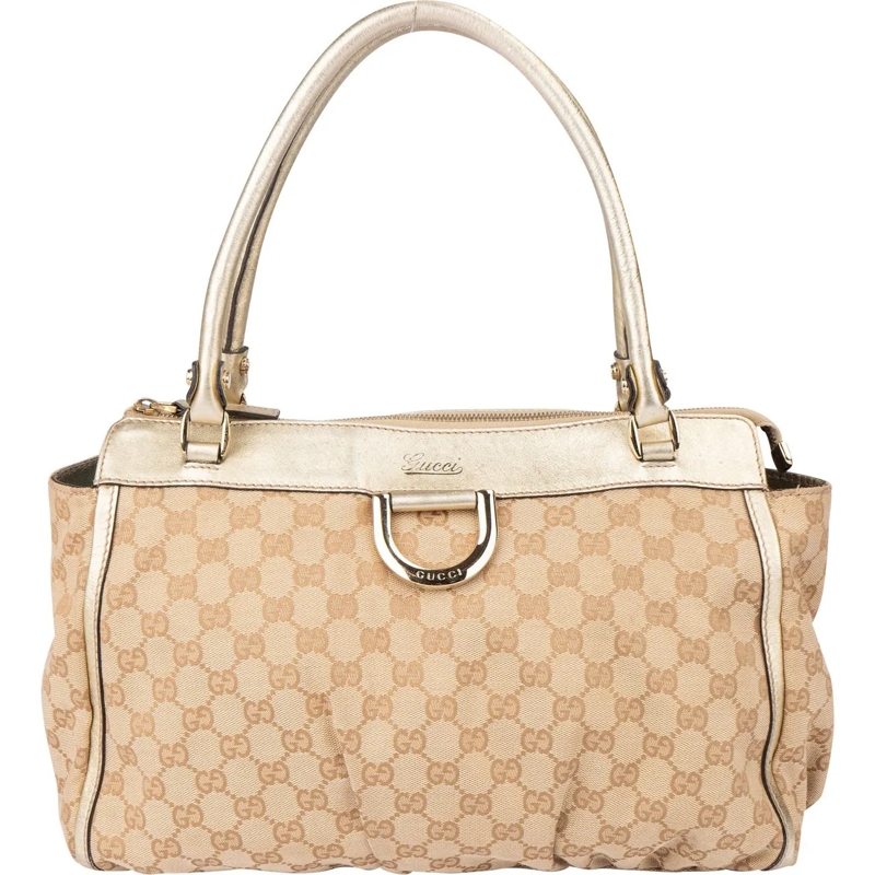 Gucci Schultertasche Gucci GG Monogram Abbey Handbag braun