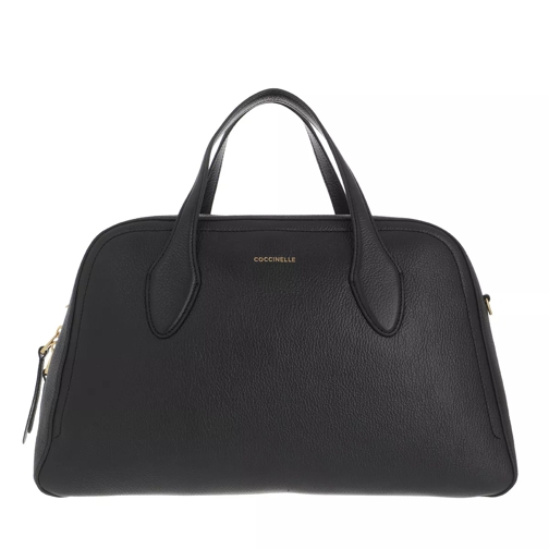 Coccinelle Gitane Handbag Grained Leather  Noir Bowling Bag