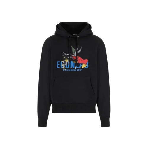 Egonlab Black Cotton Fantasia Hoodie Black Huvtröja