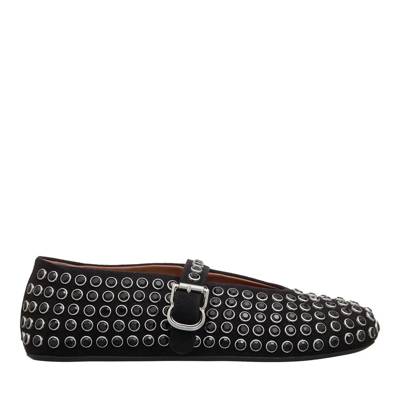 Alaia Ballerines Ballet Flats Noir