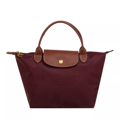 Longchamp Le Pliage Original Burgundy Satchel