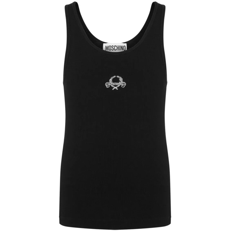 Moschino T-Shirt Racerback Black Tank Top Black