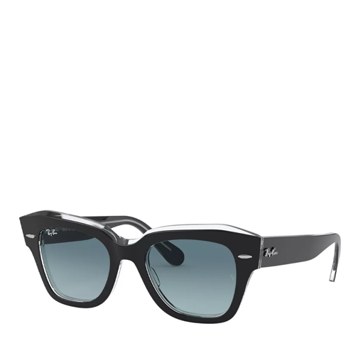 Ray-Ban 0RB2186 BLACK ON TRANSPARENT Sonnenbrille