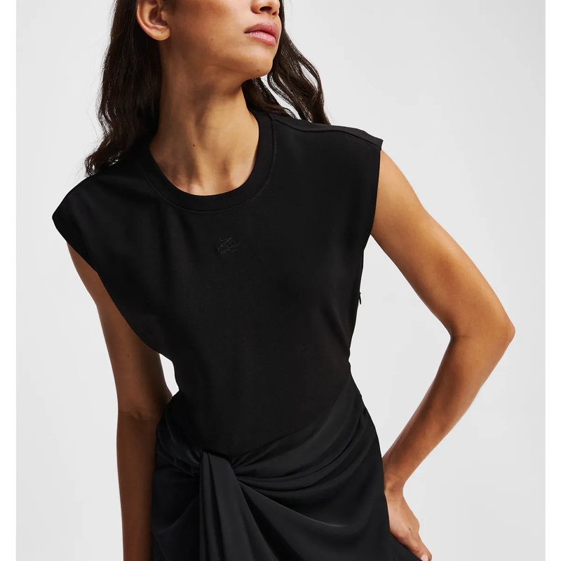 Karl Lagerfeld Kleid KLEID AUS MISCHGEWEBE schwarz (Image 5)