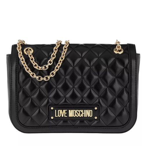 Love Moschino Quilted Chain Shoulder Bag Black Cross body-väskor