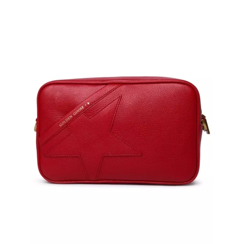 Golden Goose Red Leather Bag Red Schultertasche